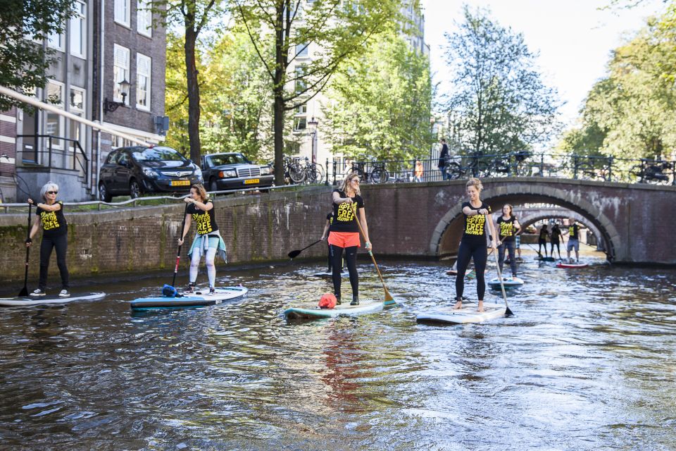 Amsterdam: 2-Hour Stand Up Paddle Board Tour - Getting On Board at the het IJ Windmill Bridge