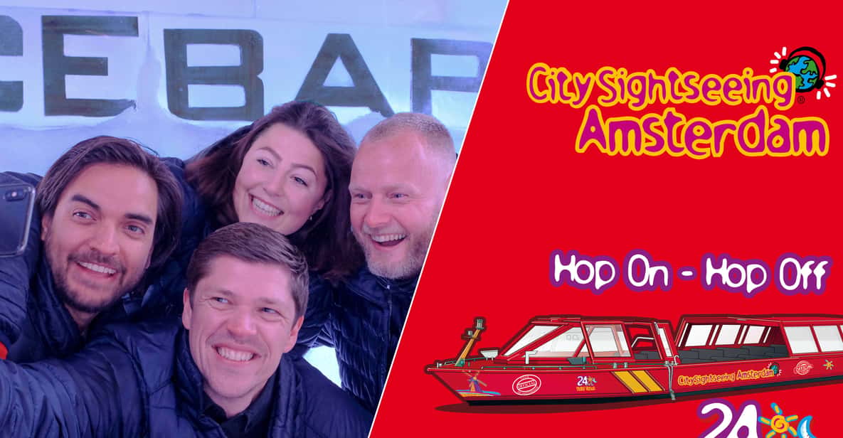 Amsterdam: 24-Hour Hop-On Hop-Off Boat and XtraCold Icebar - Why This Canal Boat + Icebar Pairing Works