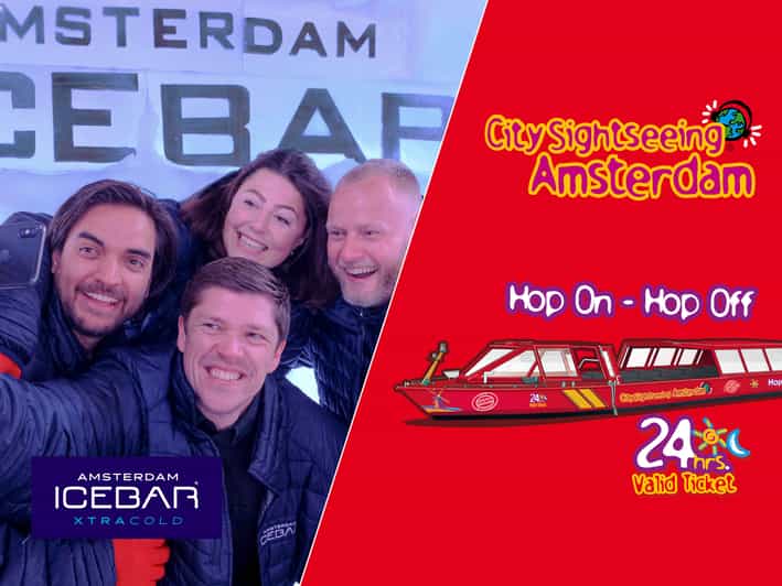 Amsterdam: 24-Hour Hop-On Hop-Off Boat and XtraCold Icebar - The Three Routes Explained: Red, Green, and Blue Lines