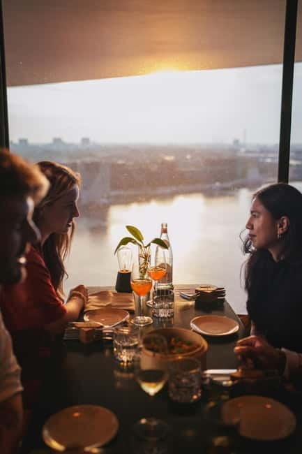 Amsterdam: A'DAM Lookout with Revolving Restaurant Moon - Your visit flow: deck first, then Moon at your timed seat