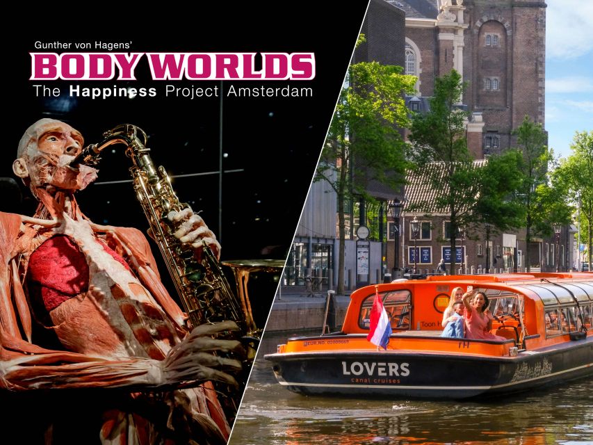 Amsterdam: Body Worlds Exhibition and Canal Cruise - Cruise time: UNESCO canals, GPS audio, and iconic views