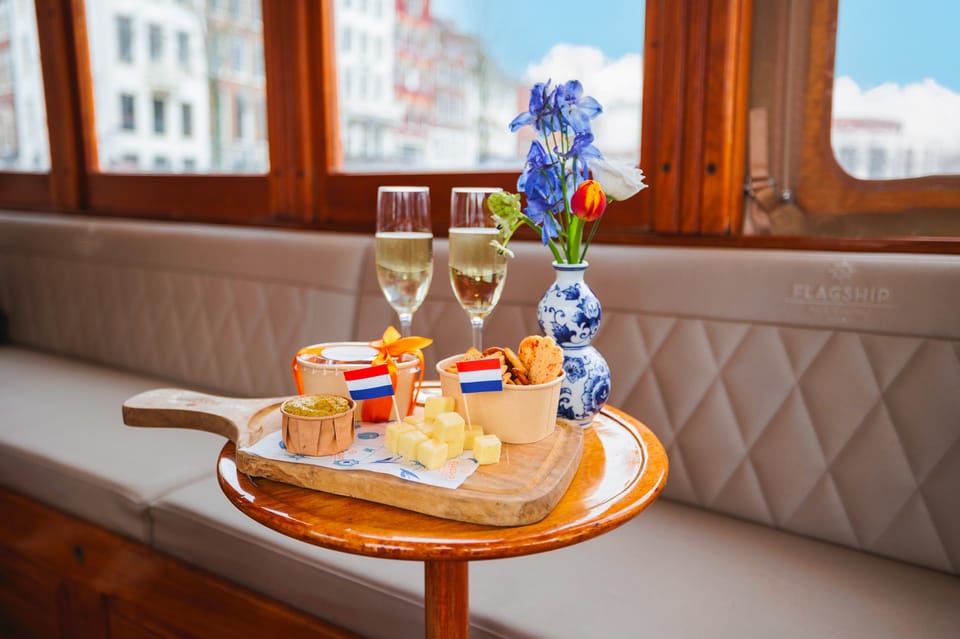 Amsterdam: Canal Cruise with Bubbles & Bites - Romantic canals with a party-friendly pace