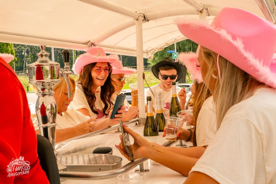Amsterdam: Dutch Prosecco Party Bike - The 75-Minute Flow: How the Time Really Gets Used