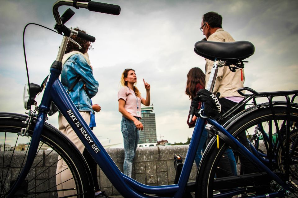Amsterdam full day: Walking, Biking & Cruising with Lunch - Beursplein and the historic-center walking loop that sets the tone