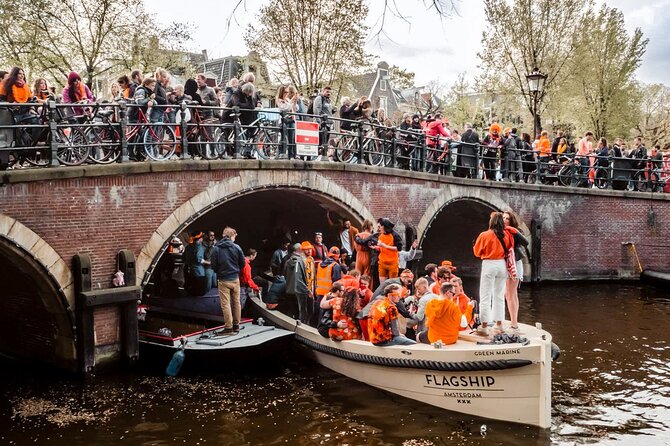 Amsterdam King’s Day Boat Party with Unlimited Drinks 2026 - A King’s Day cruise that trades crowd stress for canal views