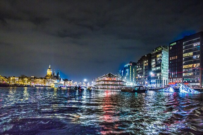 Amsterdam Light Festival: Canal Cruise + Snack & Unlimited Drinks - The 75-Minute Route: Making Sense of Imagine Beyond From the Canal