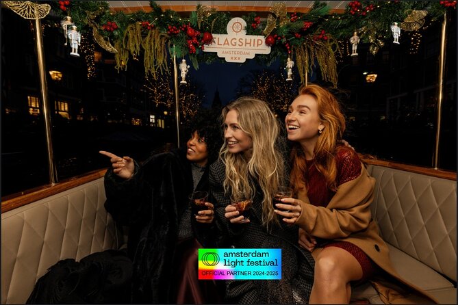 Amsterdam Light Festival: Heated Boat Cruise + Hot Drinks & Bite - The Live Guide and the Festival Storytelling Pace