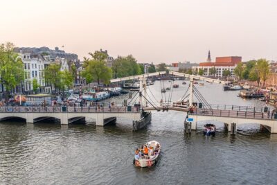 Amsterdam Luxury Canal Cruise + Unlimited Drinks & Bites option - Your route through Jordaan, Prinsengracht, and the “15 bridges” photo stop