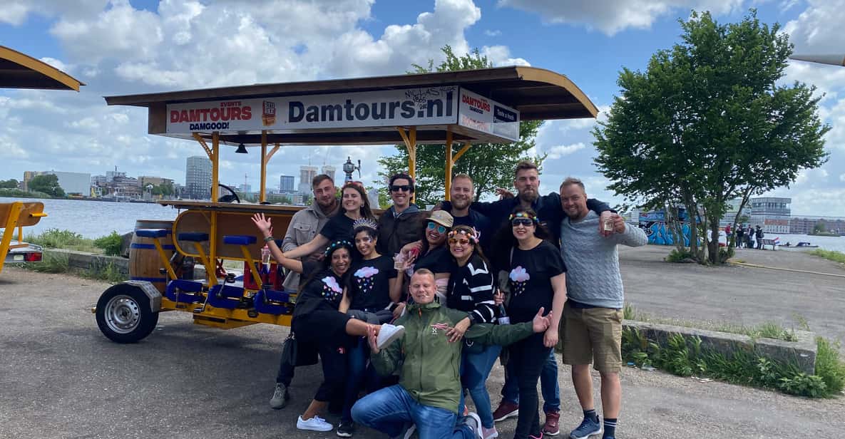 Amsterdam: Party Bike Tour with Beer - Drinks, Unlimited Means Unlimited: Beer Bike Value for $51