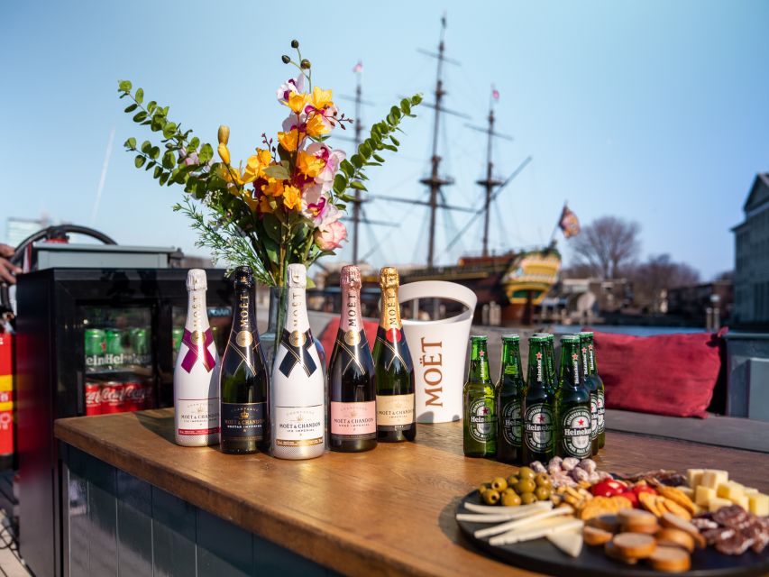 Amsterdam: Private Canal Cruise with Drinks and Snacks - Drinks and snacks: unlimited beer, wine, soda, and bitterballen