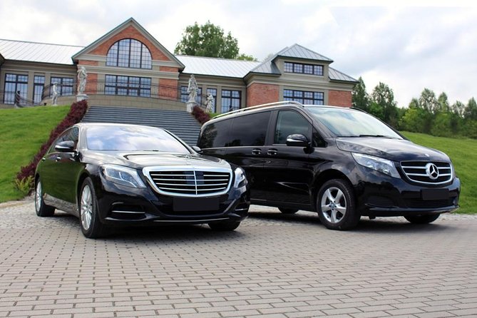 Amsterdam Private Departure Transfer to AMS Schiphol Airport - Vehicle comfort: Mercedes sedan or minivan with WiFi