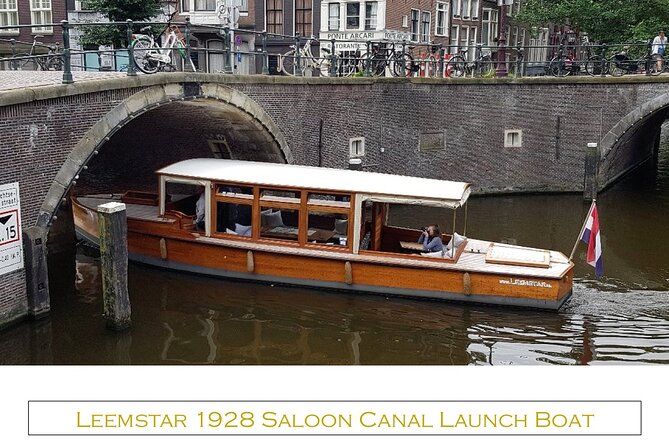 Amsterdam small-group canal cruise in 1920s saloon boat - The route start: best views and stories before the big names