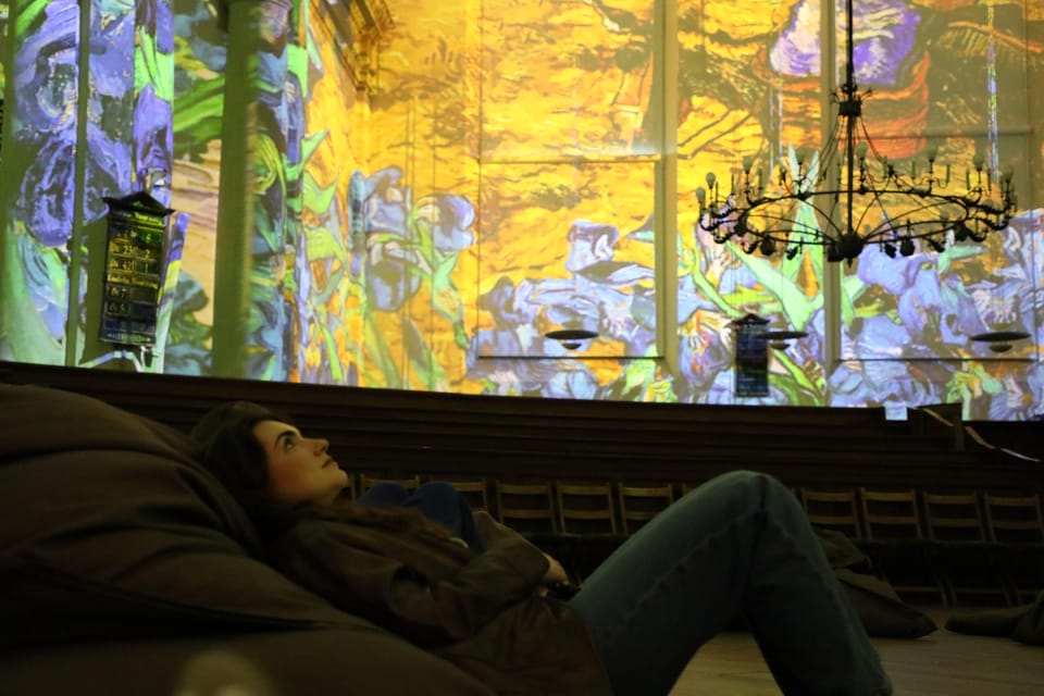 Amsterdam: Van Gogh and Rembrandt Immersive Experience Entry - How you’ll watch: beanbags, walking, and where sound lands best