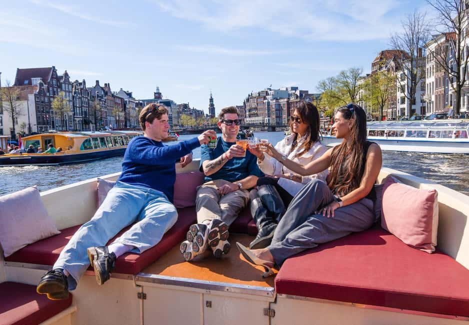 CHEESE AND DRINKS TOUR: A TASTE OF AMSTERDAM ON THE CANALS - The 60-Minute Route: Oude Kerk, Centraal, NEMO, and Herengracht Views