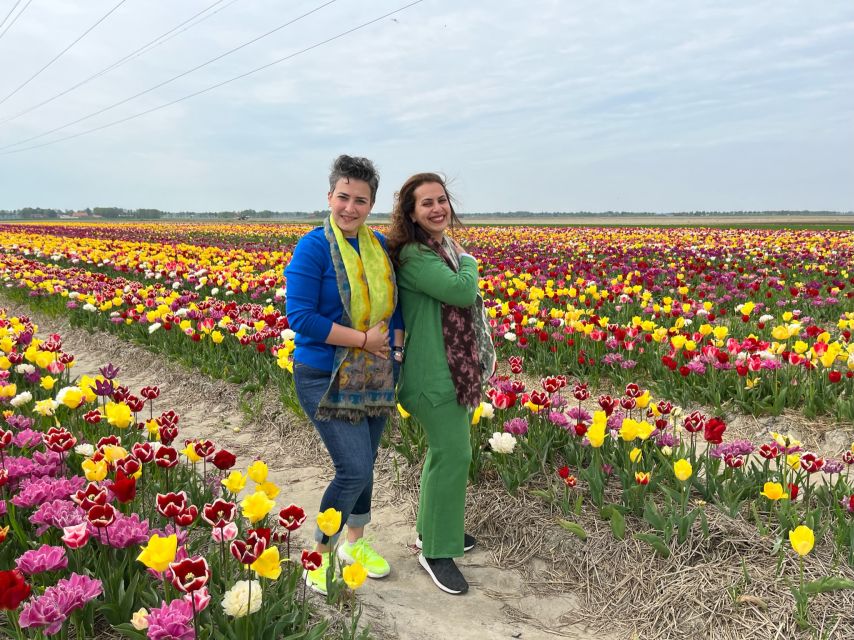 Keukenhof, Tulip Farm, Flower Fields & Windmills - Beemster UNESCO drive: big views and another working windmill stop