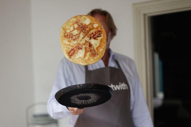 Learn to Make Dutch Pancakes in a Beautiful Amsterdam Canal House - The pancake lesson itself: batter to bake to flip