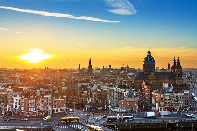 Panoramic Private City Tour in Amsterdam - City-center icons: Dam Square, Royal Palace area, and Nieuwe Kerk