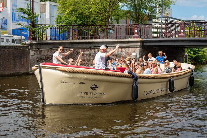Private Haarlem Canal Cruise with Captain (Electric Boat) - Comfort and the feel of a private luxe sloepen boat ride