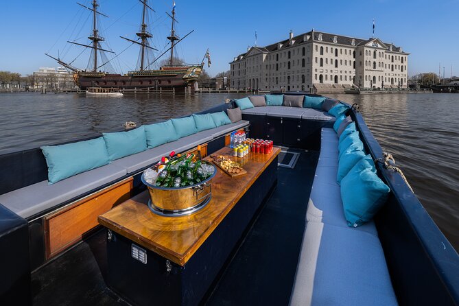 Small-Group Luxury Canal Cruise with Local Skipper - First big sight: Anne Frank Huis from the canal view